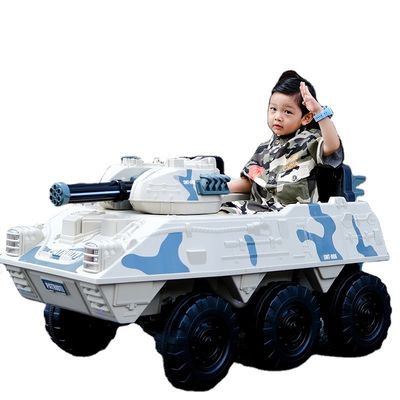 어린이 전기 장난감 탱크 운전 장난감 전기 탱크 12V 6X6 바퀴 PP 플라스틱 유형