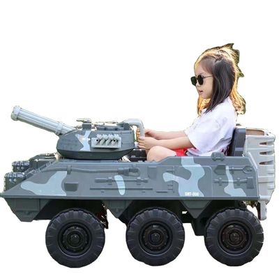 어린이 전기 장난감 탱크 운전 장난감 전기 탱크 12V 6X6 바퀴 PP 플라스틱 유형