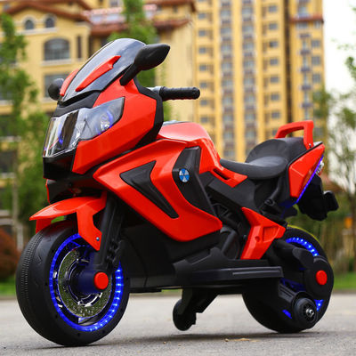 12V390 배터리 빨간색 흰색 파란색 전기 오토바이 타기 어린이용