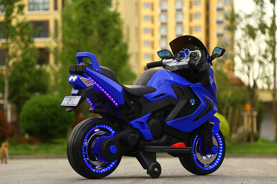 12V390 배터리 빨간색 흰색 파란색 전기 오토바이 타기 어린이용